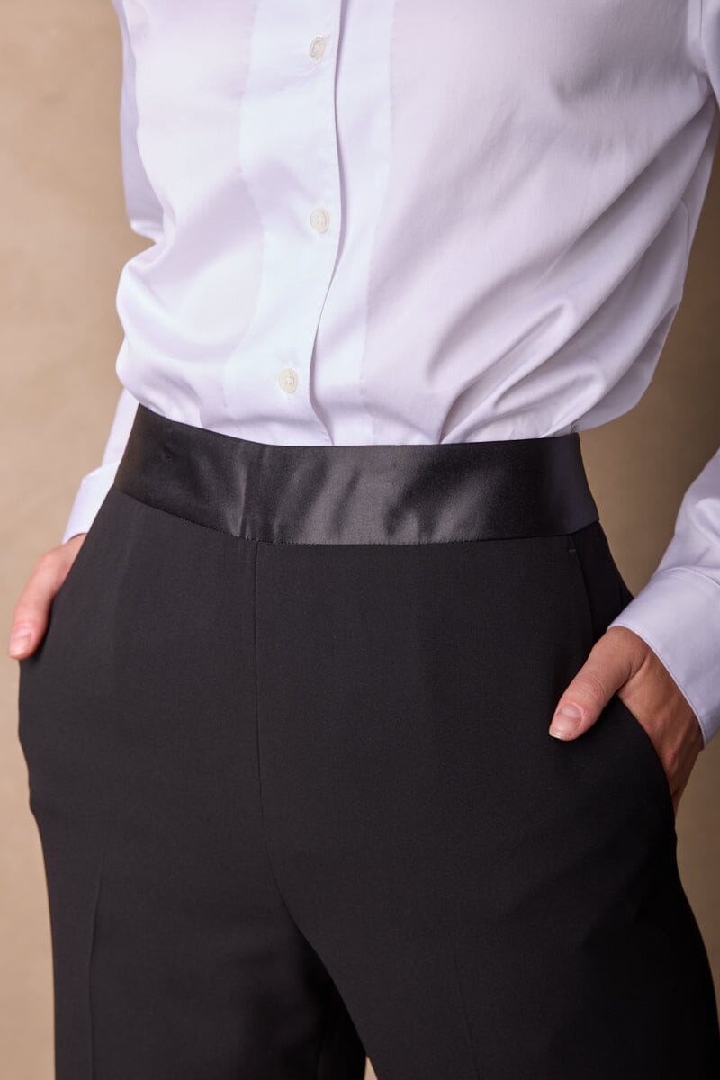 Sylvie Tuxedo Pant - Black