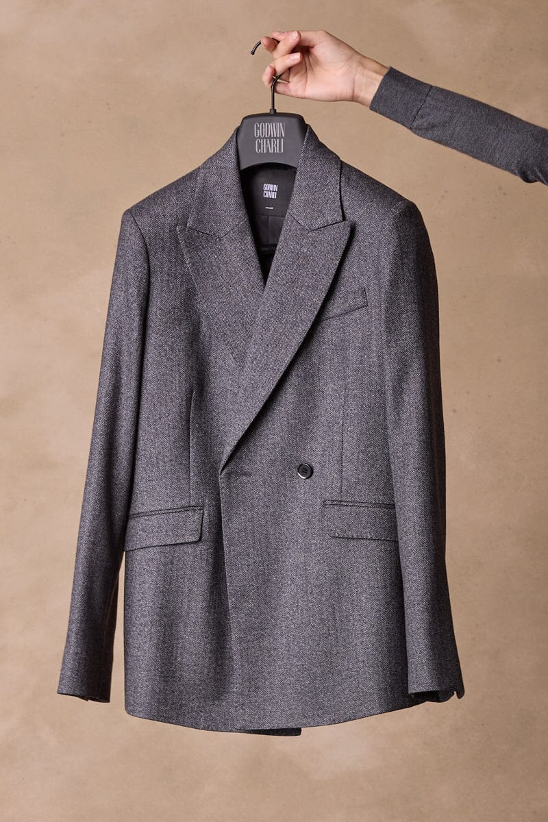 Alexis / Laura Suit - Charcoal Herringbone