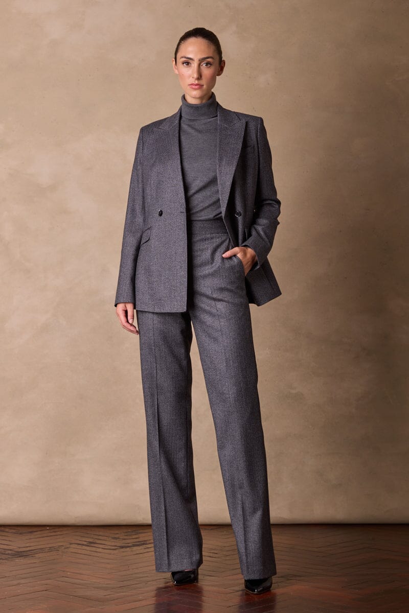 Alexis / Laura Suit - Charcoal Herringbone