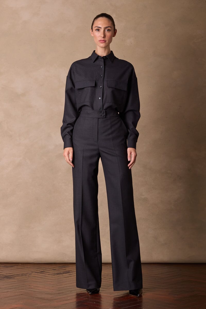 Laura Pant - Black self Check