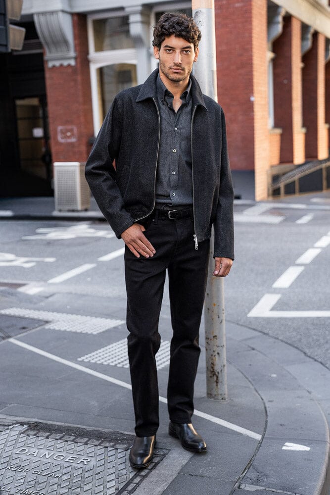 Blouson Jacket - Charcoal Denim