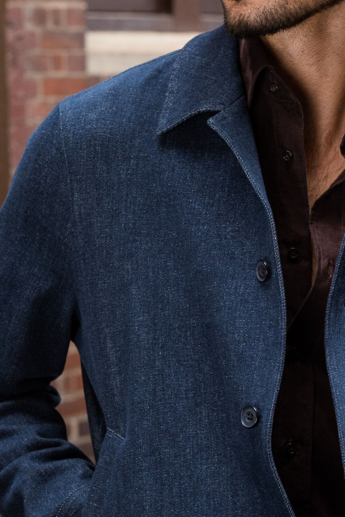 Blouson Jacket - Dk Blue Rondane Denim