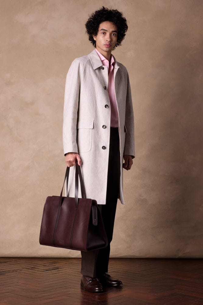 Lisburn Car Coat - Beige Linen