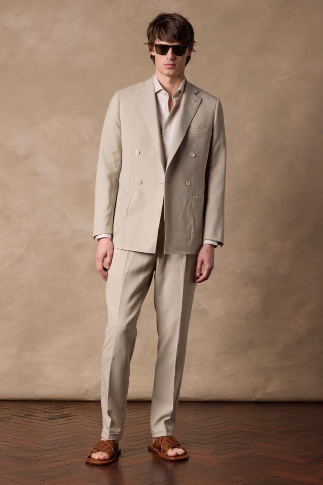 Matteo DB Suit - Sand Wool