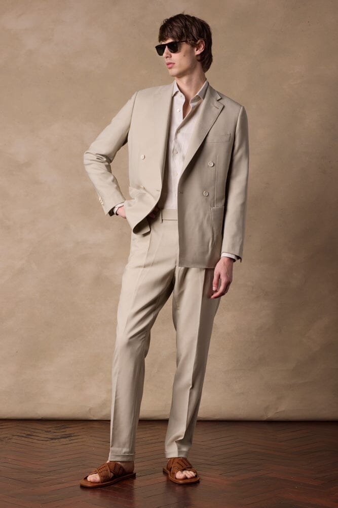 Matteo DB Suit - Sand Wool