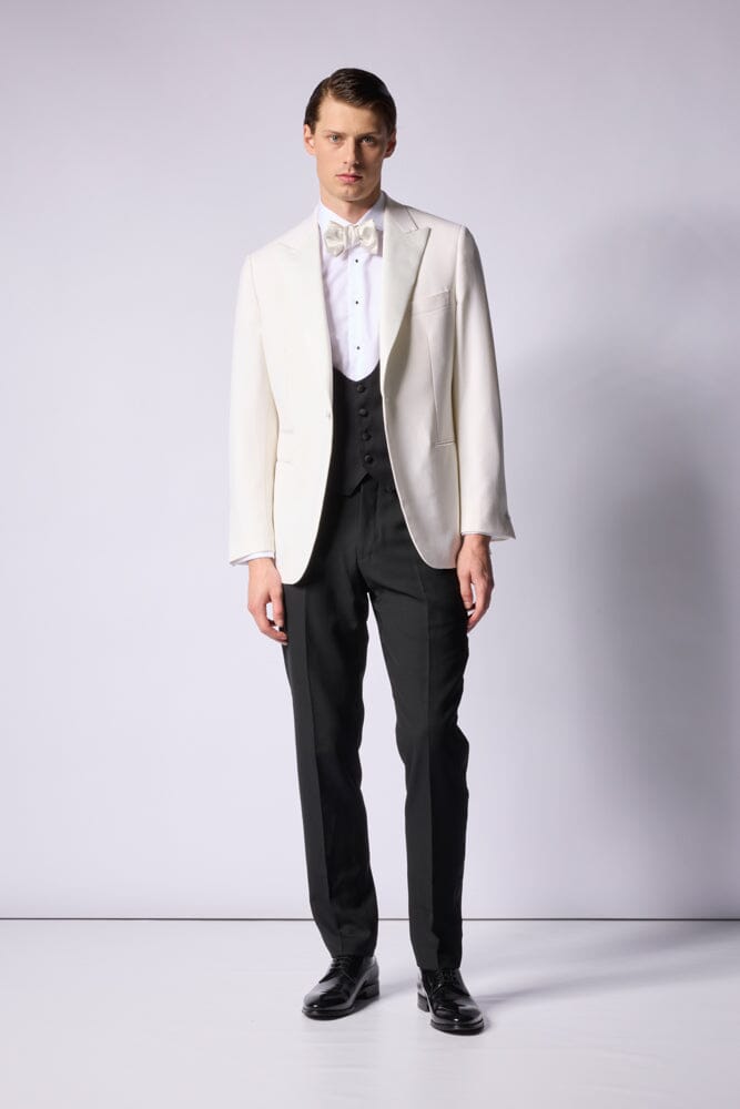 Samuel 9 Tuxedo Jacket - Off White Barathea