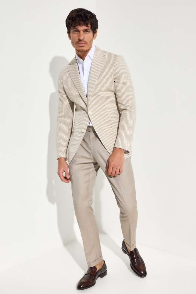 Saxon Shirt - White Cotton Linen