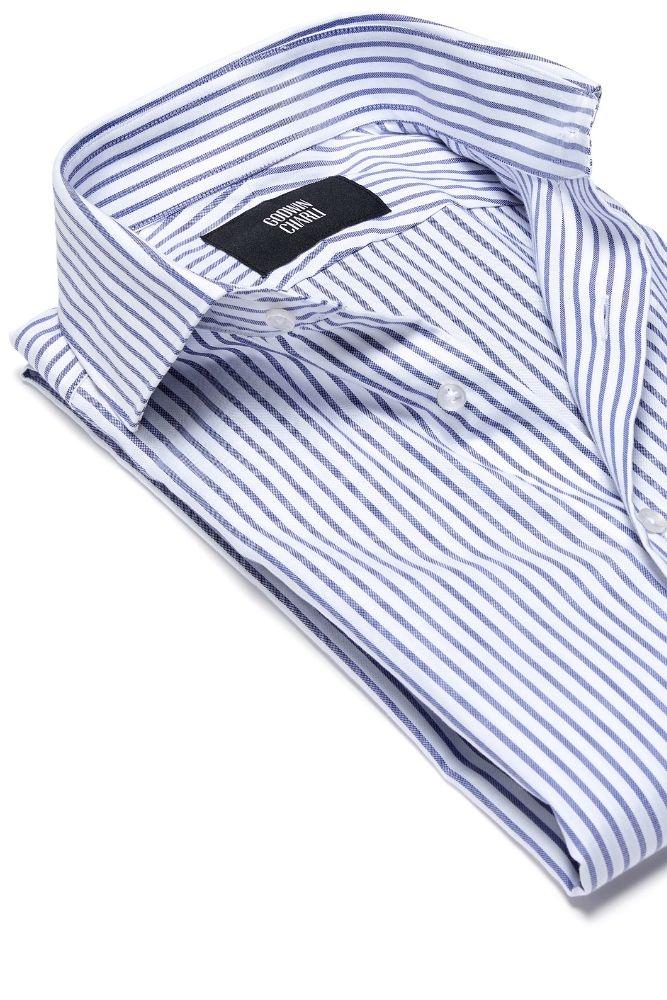 Pilot (BC) Shirt - Grey and White Check Cotton
