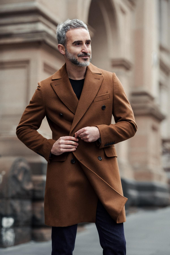 Enzo Coat Gold Tan