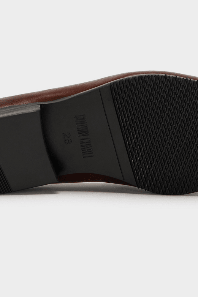 Harry Tassel Loafer - Brown Leather for Kids
