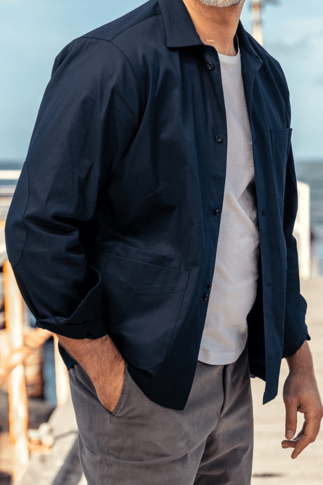 Ethan Overshirt - Navy Ari