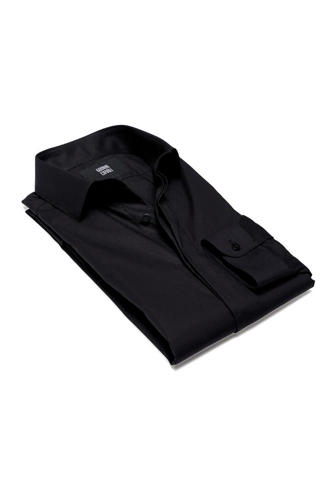 Lamarr Shirt - Black Natural Stretch