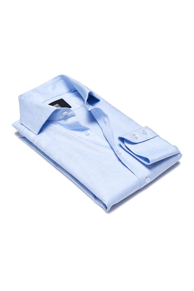 Pilot (BC/CL) Shirt - Lt Blue Cotton Linen