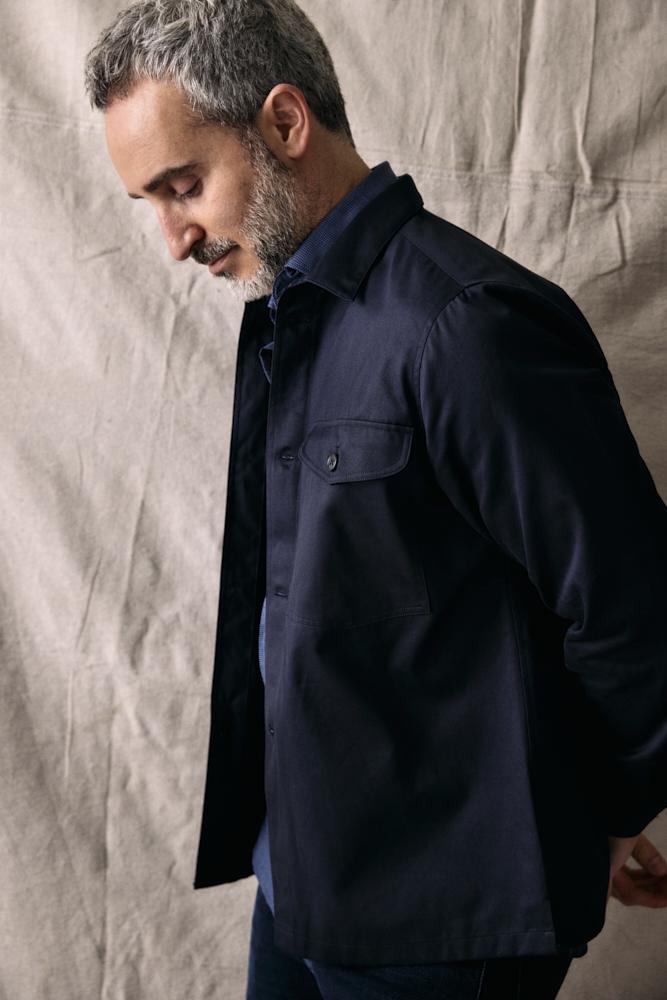 Stevie Overshirt - Dk Navy Cotton Gaberdine