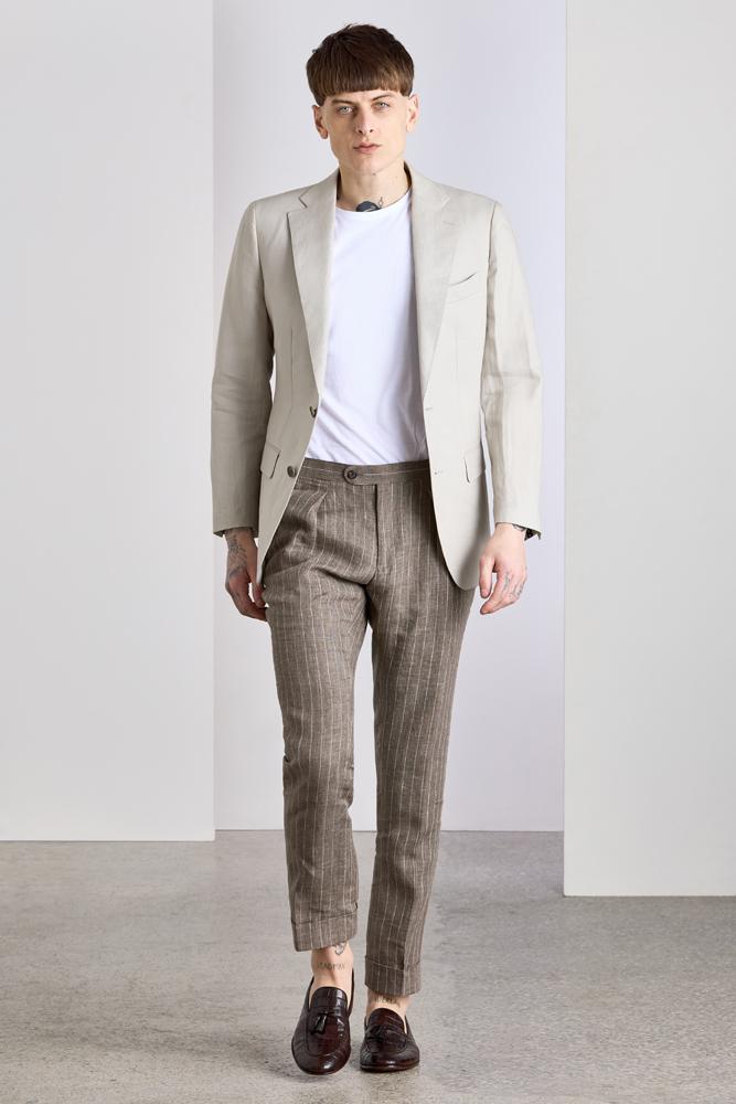 Wilhelm Sports Jacket - Natural Pure Linen