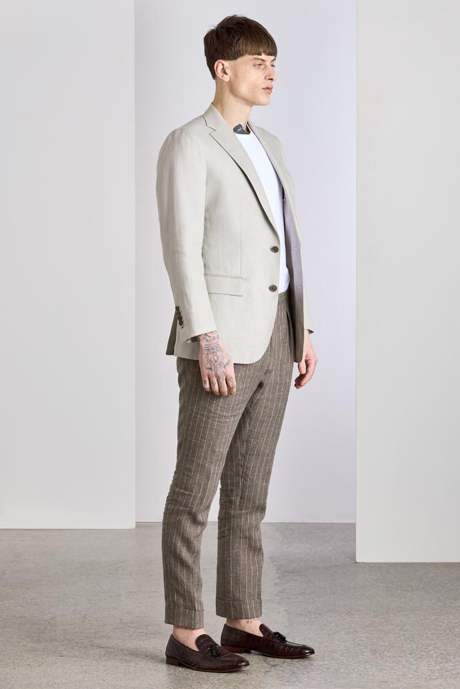 Wilhelm Sports Jacket - Natural Pure Linen