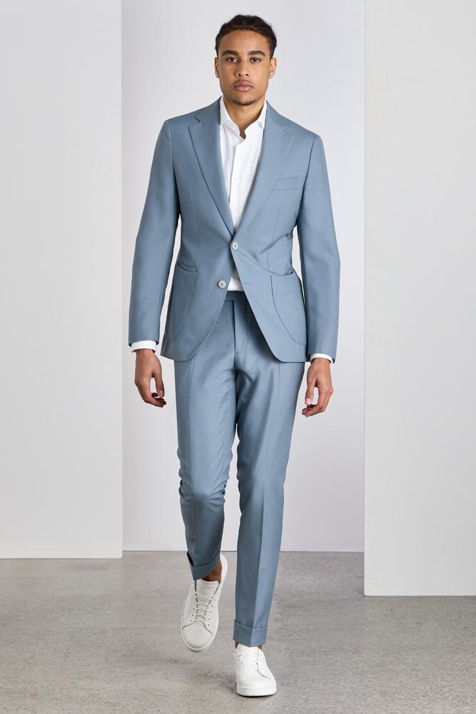 The Liam Suit - Powder Blue Tropical Wool The Liam Suit - Powder Blue Tropical Wool
