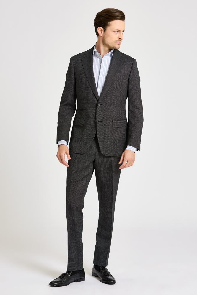 Greyson Suit - Black White Pin Dot