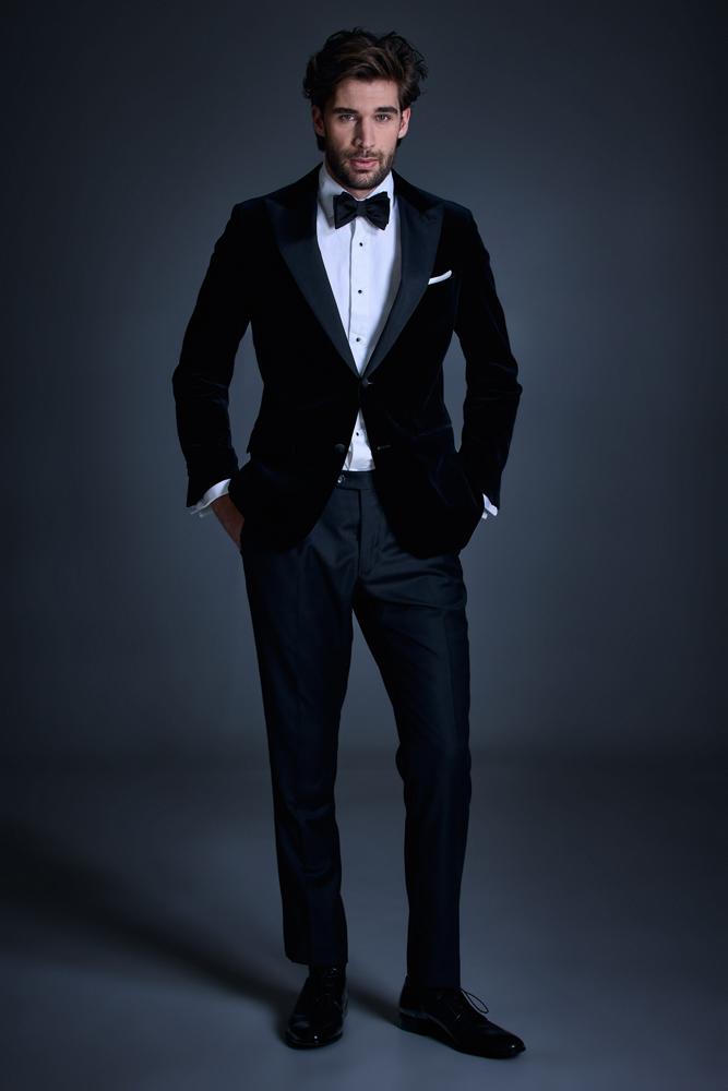 Matias Cocktail Jacket Black Velvet