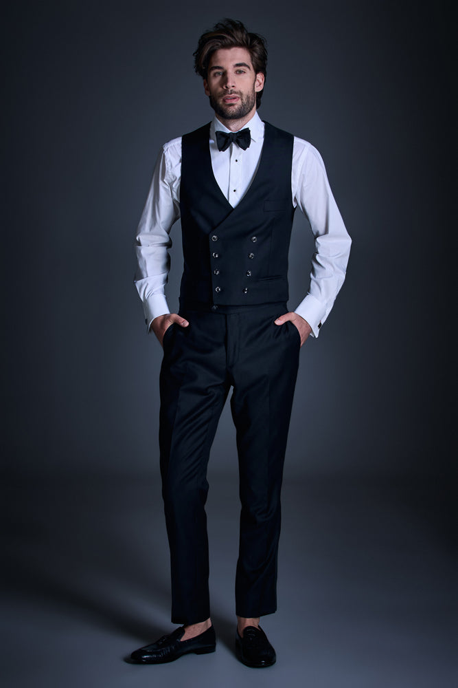 Dress pent clearance shirt with waistcoat