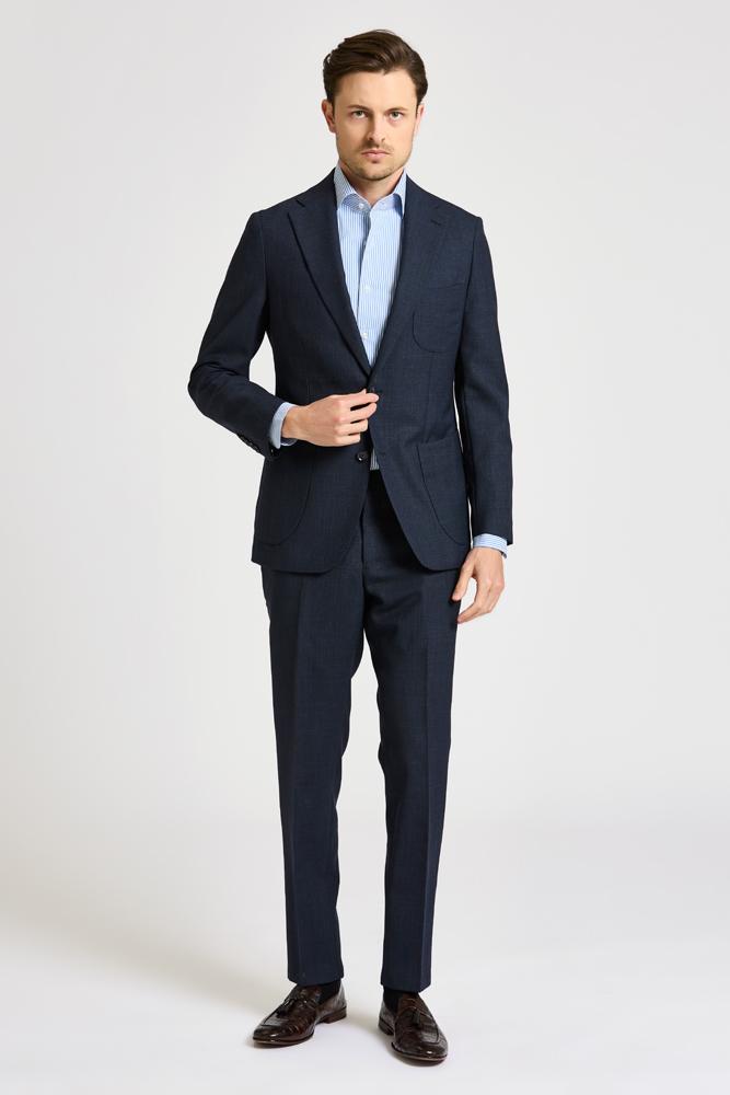 Julius Suit - Navy Self Check