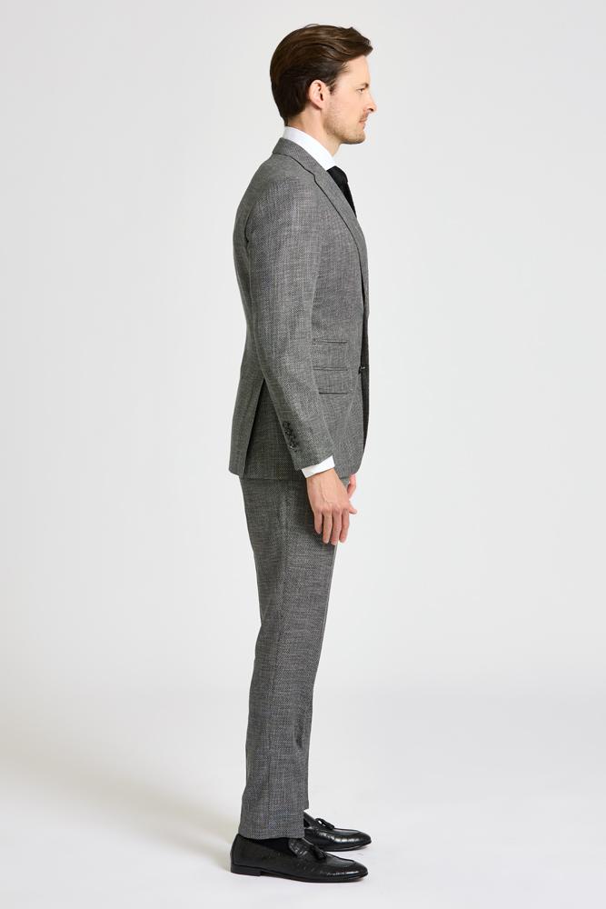 Greyson Suit - Grey Black Circle