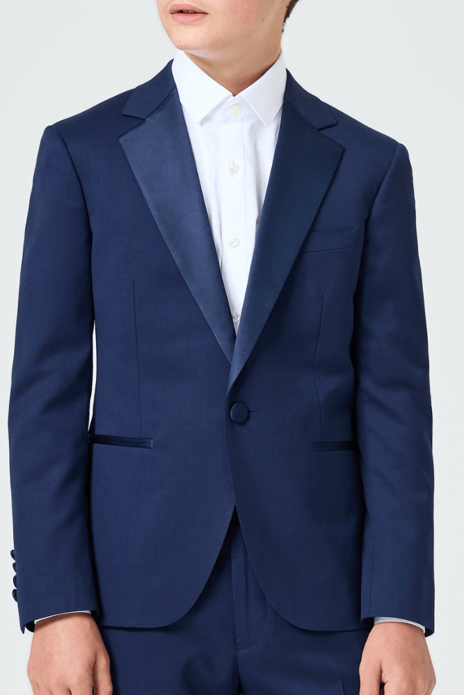 Axel 2 Piece Tuxedo - Navy Wool Stretch