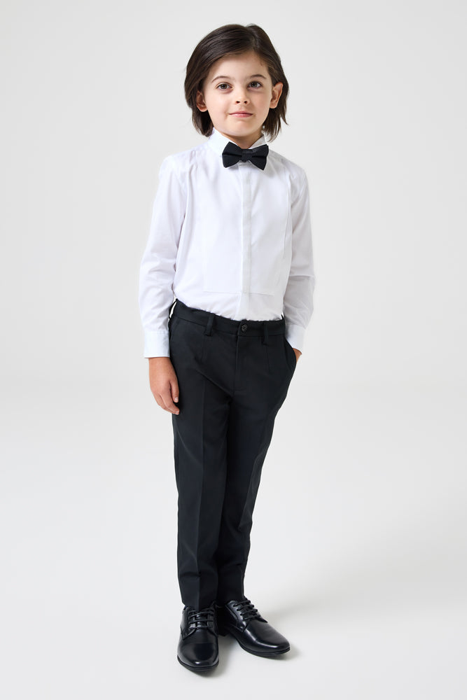 Elton Tuxedo Shirt - White