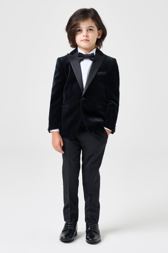 Godwin Charli Kids Bow Tie - Black Satin