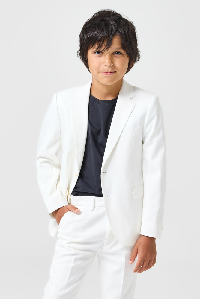 Jimi 2 Piece Suit - White Stretch