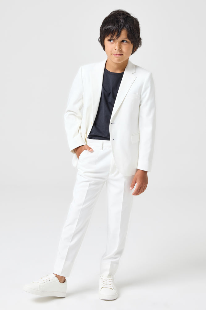 Jimi 2 Piece Suit - White Stretch