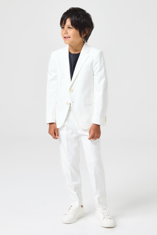 Jimi 2 Piece Suit - White Stretch