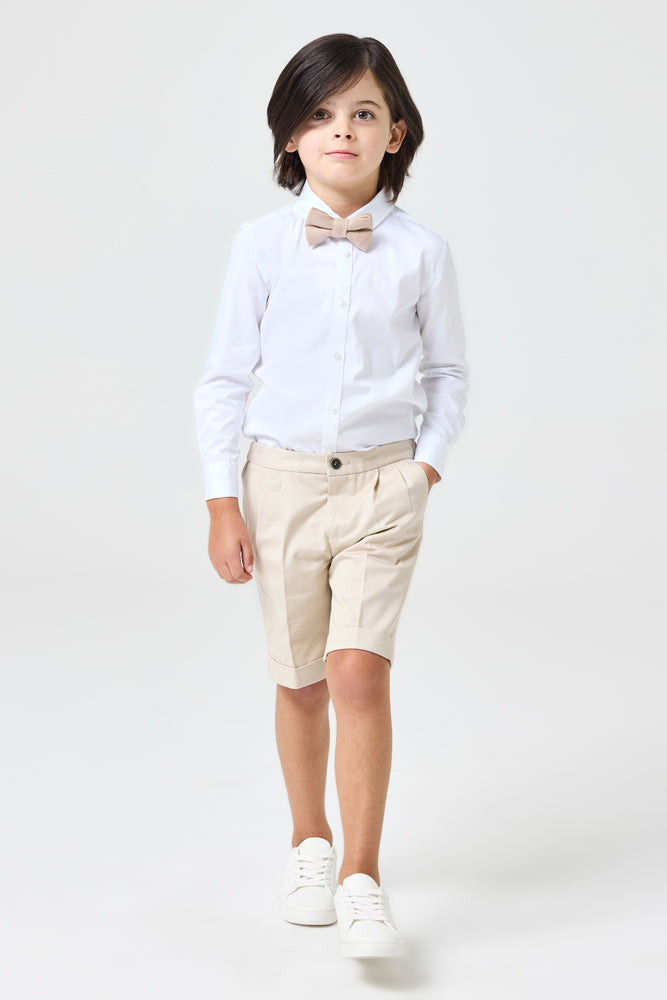 Urban Tailored Shorts - Sand Cotton