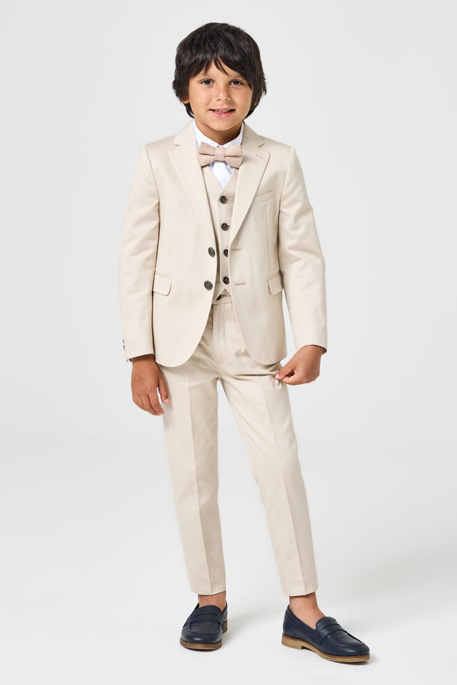 Jimi 4 Piece Suit - Sand Cotton