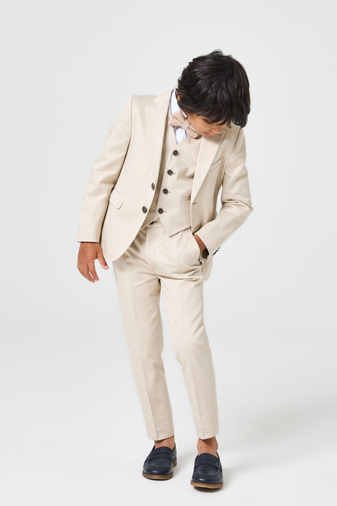 Jimi 4 Piece Suit - Sand Cotton