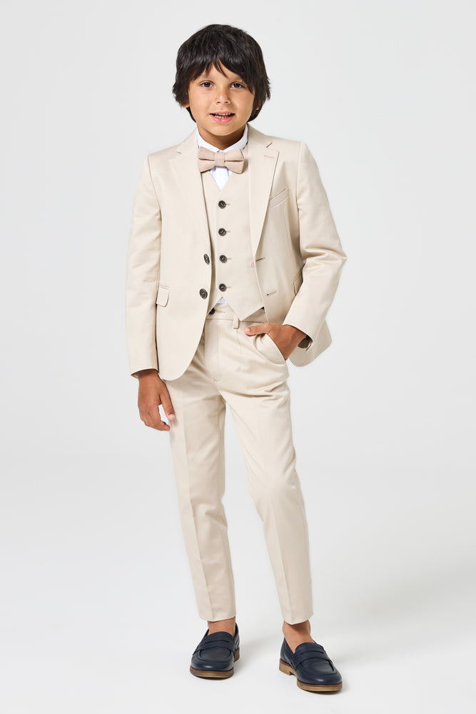 Jimi 4 Piece Suit - Sand Cotton