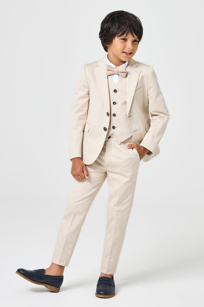 Jimi 4 Piece Suit - Sand Cotton