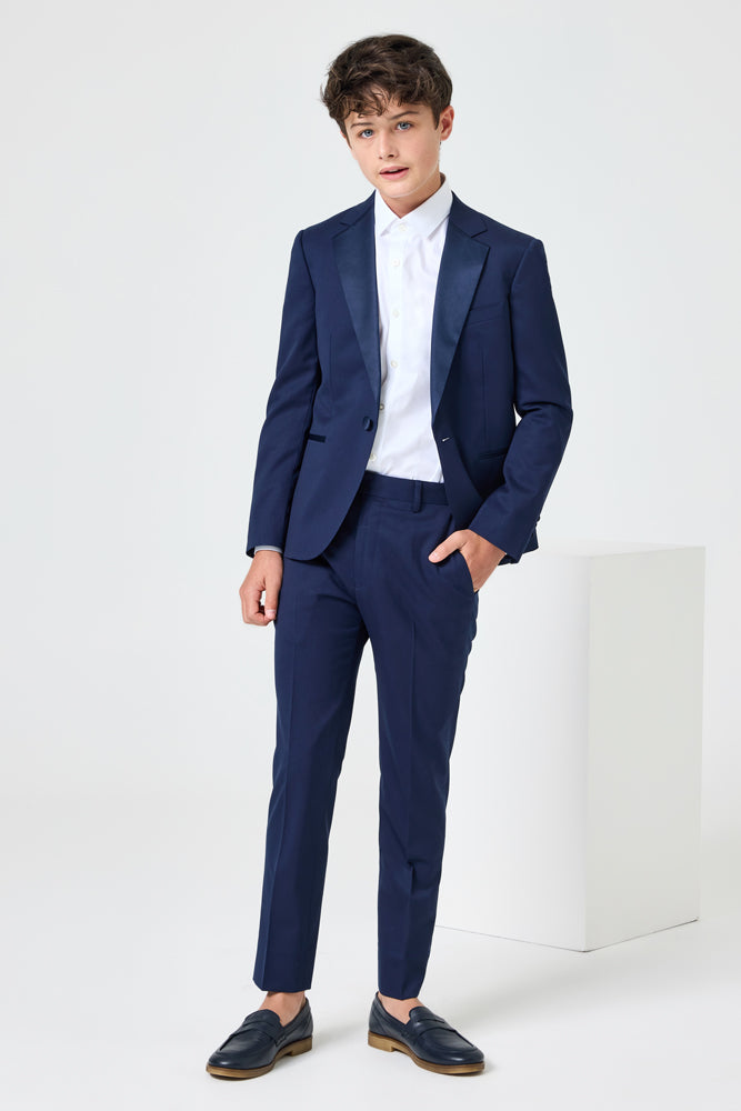 Axel 2 Piece Tuxedo - Navy Wool Stretch