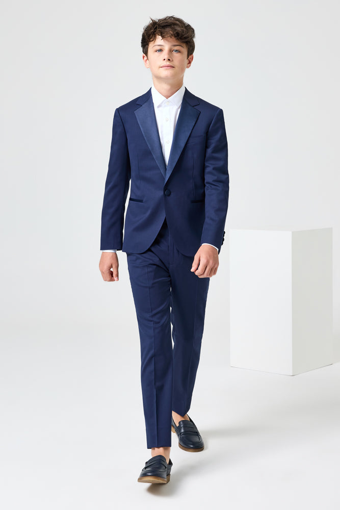 Axel 2 Piece Tuxedo - Navy Wool Stretch