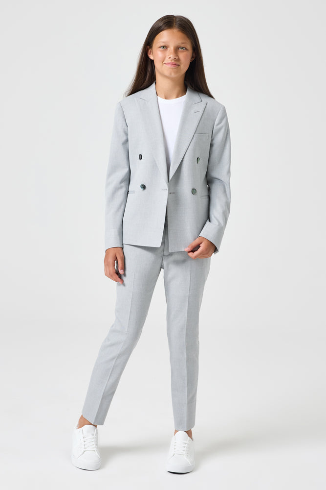 Frankie 2 Piece DB Suit - Grey Stretch