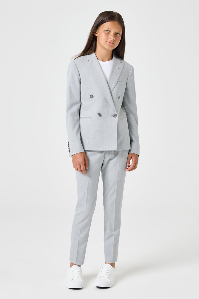 Frankie 2 Piece DB Suit - Grey Stretch