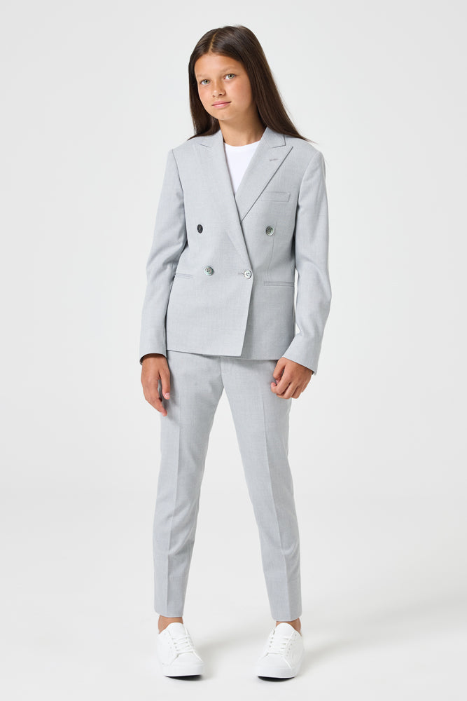 Frankie 2 Piece DB Suit - Grey Stretch