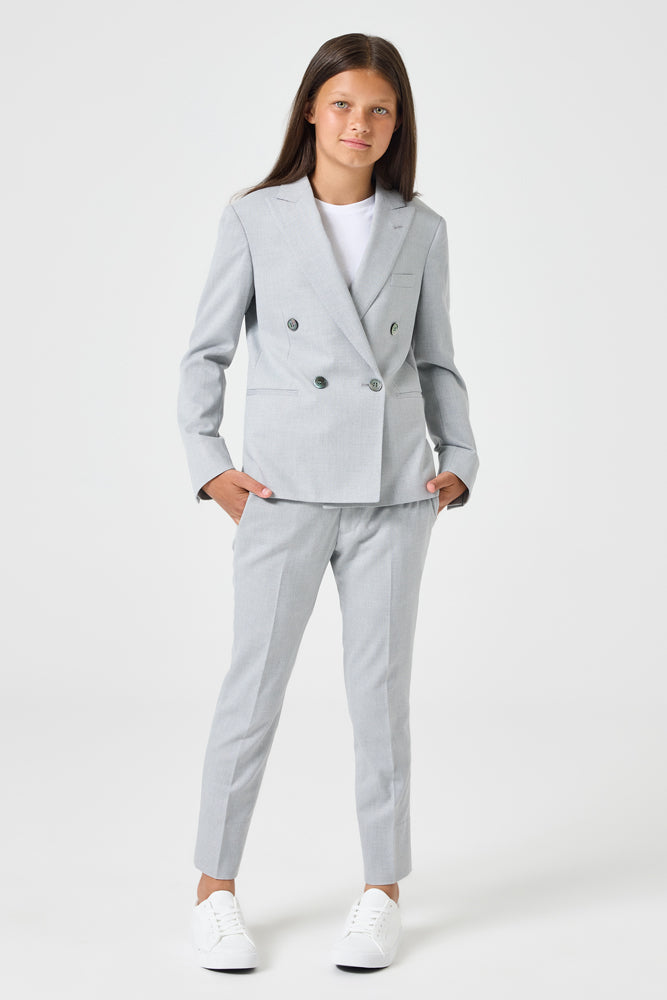 Frankie 2 Piece DB Suit - Grey Stretch