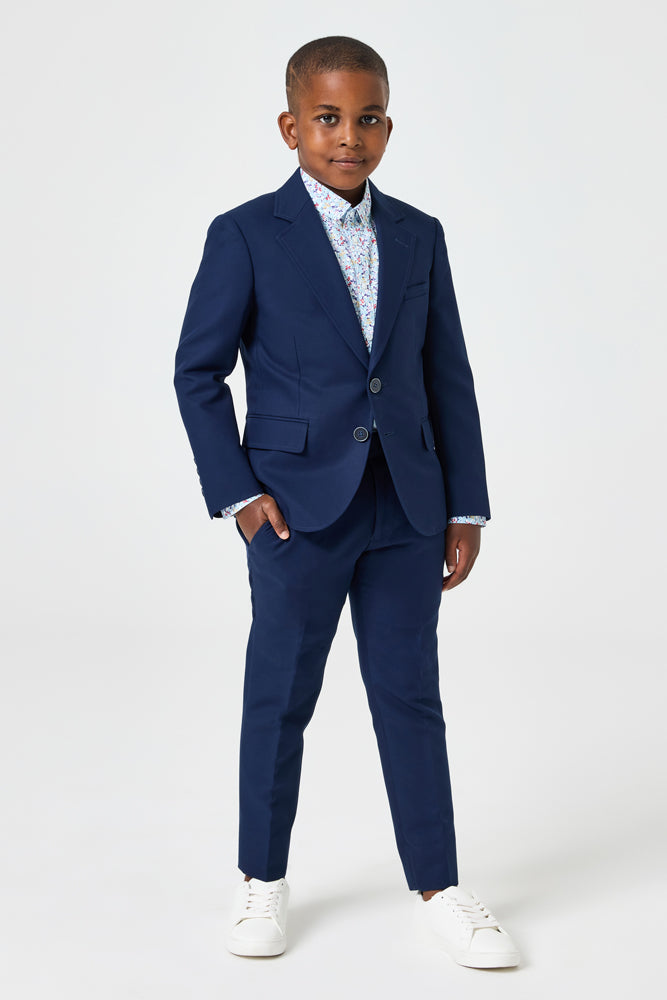Navy two-piece suit