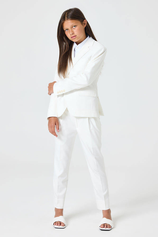 Jimi Jude 2 Piece Suit - White Stretch