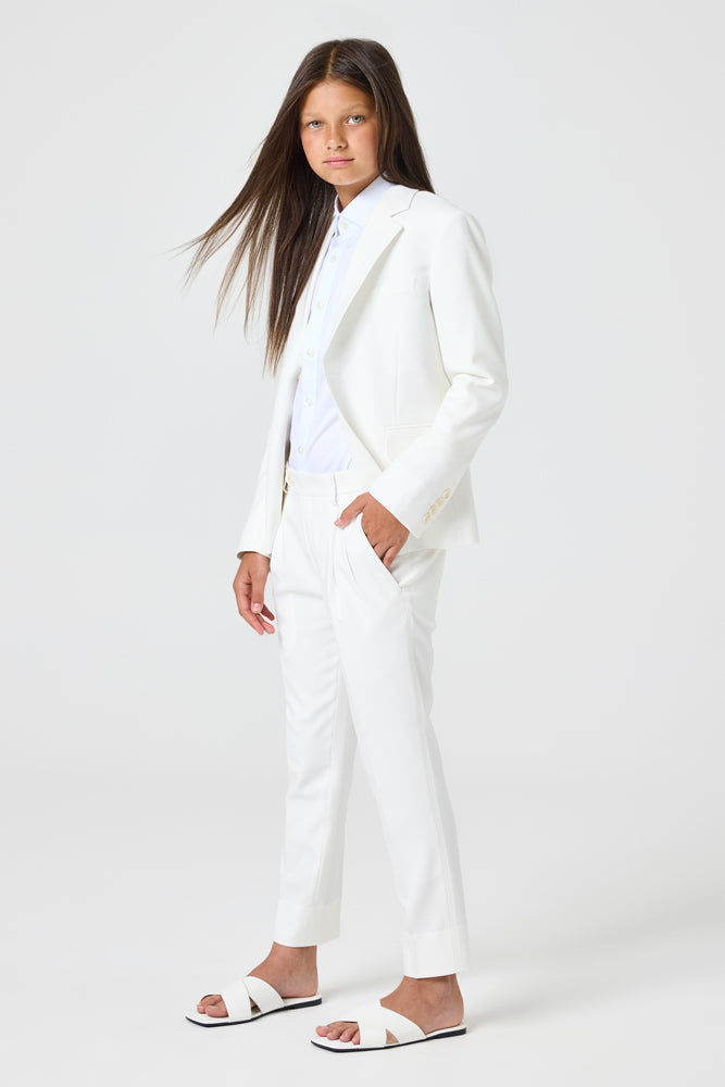 Jimi Jude 2 Piece Suit - White Stretch