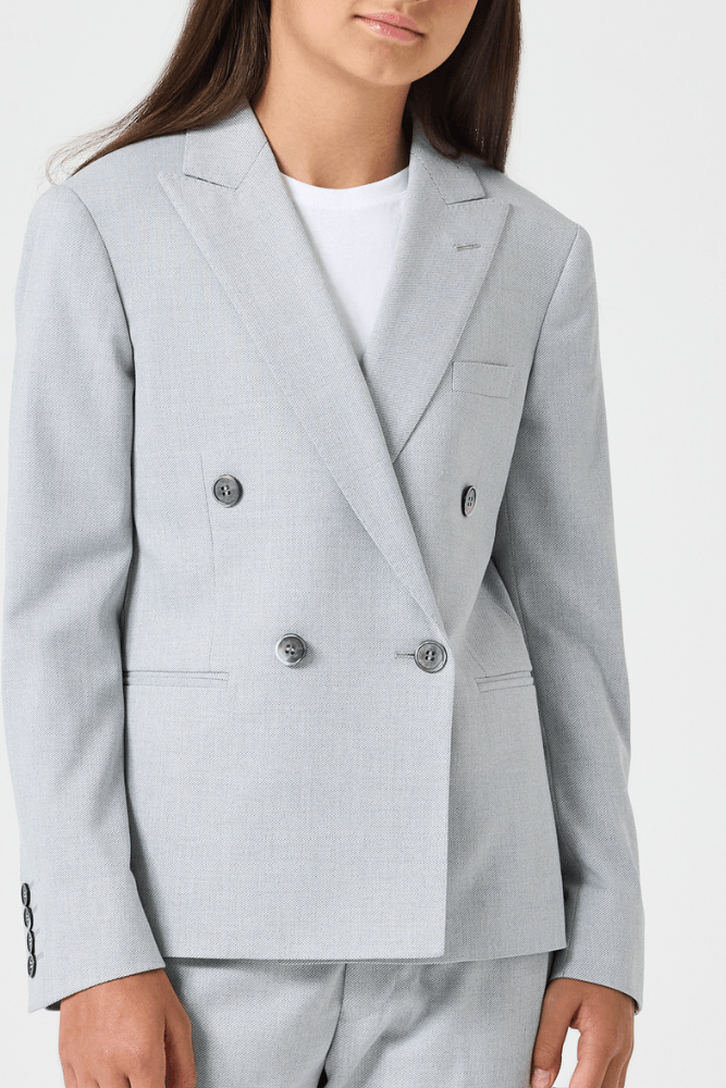 Frankie 2 Piece DB Suit - Grey Stretch