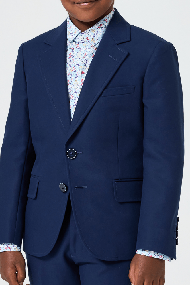 Jimi 2 Piece Suit - Navy Cotton