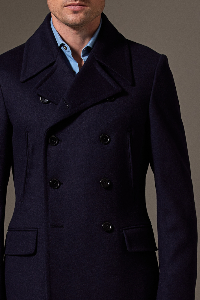 Sergeant Pea Coat - Navy Wool