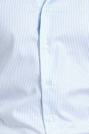 Pilot Super Lux (BC) Shirt - Lt Blue Stripe Cotton